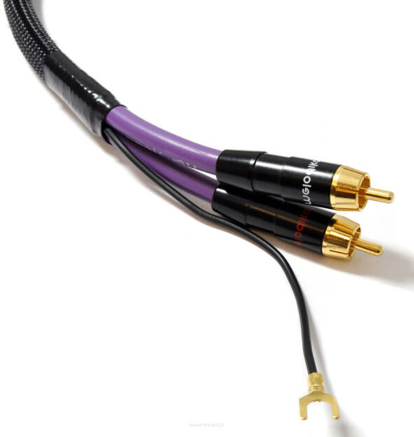 Melodika MDPH30 Kabel 2xRCA PHONO do gramofonu z żyłą uziemiającą - 3m